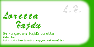 loretta hajdu business card